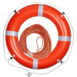 Круг спасательный 4.3 кг с линем 30 м тяжёлый КСЛ-02 серт. РМРС, РКО